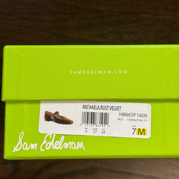 Sam Edelman Michaela Mary Jane in velvet yellow - Picture 2 of 12